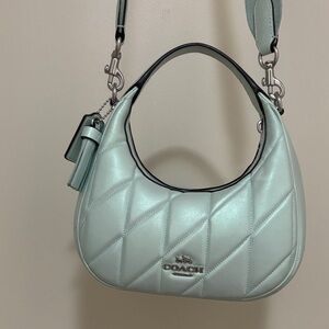 Coach Mint Quilted Shoulder Bag